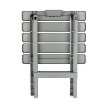 Camco TABLE, ADIRONDACK STYLE, QUICK-FOLDING, PLASTIC, LG, GRAY 51692